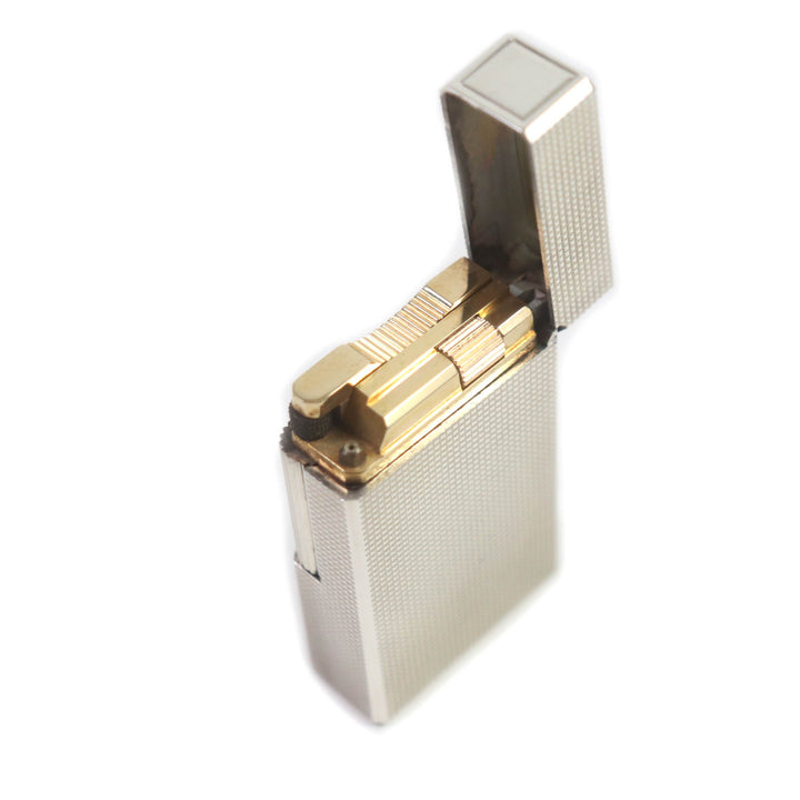 【ドンドン見直し】外装極美品★Dupont デュポン ライン1 ロング ダイヤモンドヘッド ローラー式 ガス ライター ケース付 仏製 着火不可