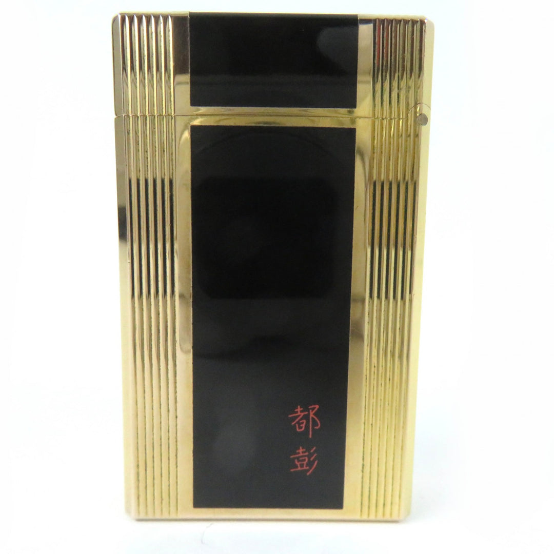 【ドンドン見直し】外装美品☆Dupont デュポン ライン1 ロング ラッカー スクエア ローラー式 ガスライター 仏製 着火不可
