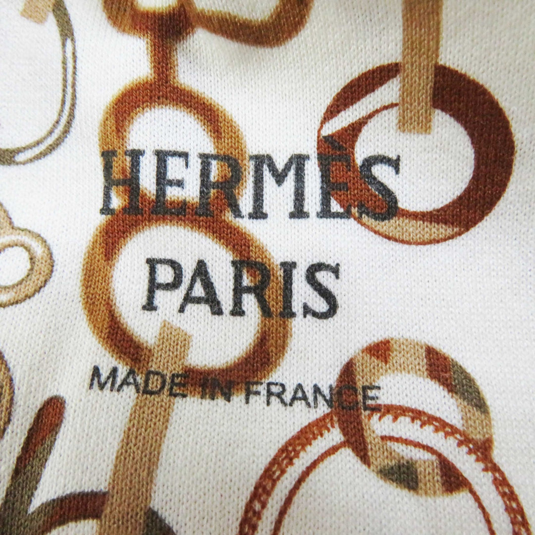 【ドンドン見直し】極美品◎HERMES エルメス 23SS 3H4514DR Do RE BOUCLES ド・レ・ブックル Tシャツワンピース 34 仏製