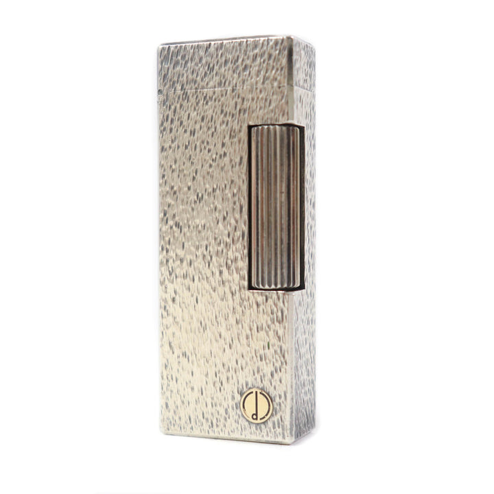【ドンドン見直し】外装美品★Dunhill ダンヒル スクエア ローラー式 ガス ライター シルバー ゴールド スイス製 メンズ 着火不可
