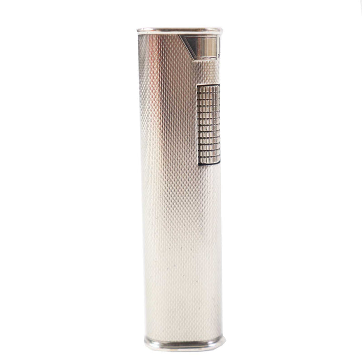 【ドンドン見直し】外装良品◎Dunhill ダンヒル スリム ローラー式 喫煙具 ガスライター シルバー スイス製 メンズ 着火不可