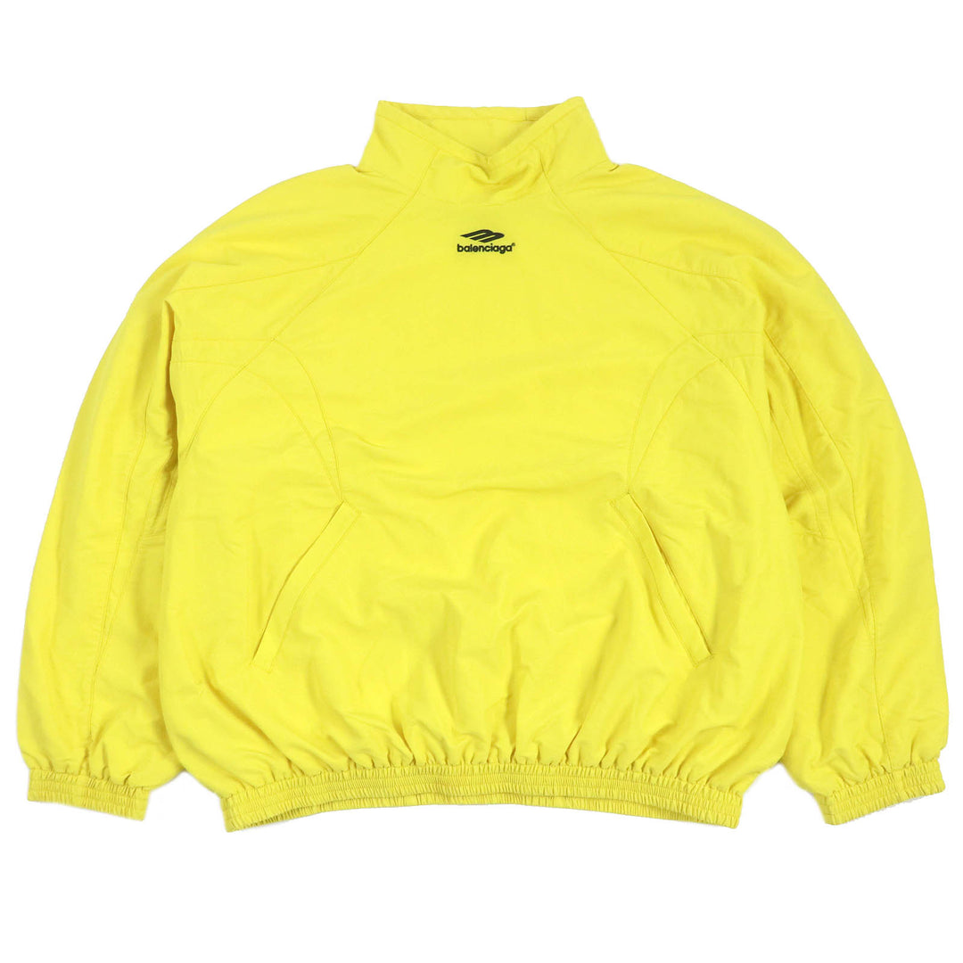 美品□バレンシアガ 22AW 720153 3B スポーツアイコン プルオーバー トラックスーツジャケット イエロー L イタリア製 正規品 メンズ