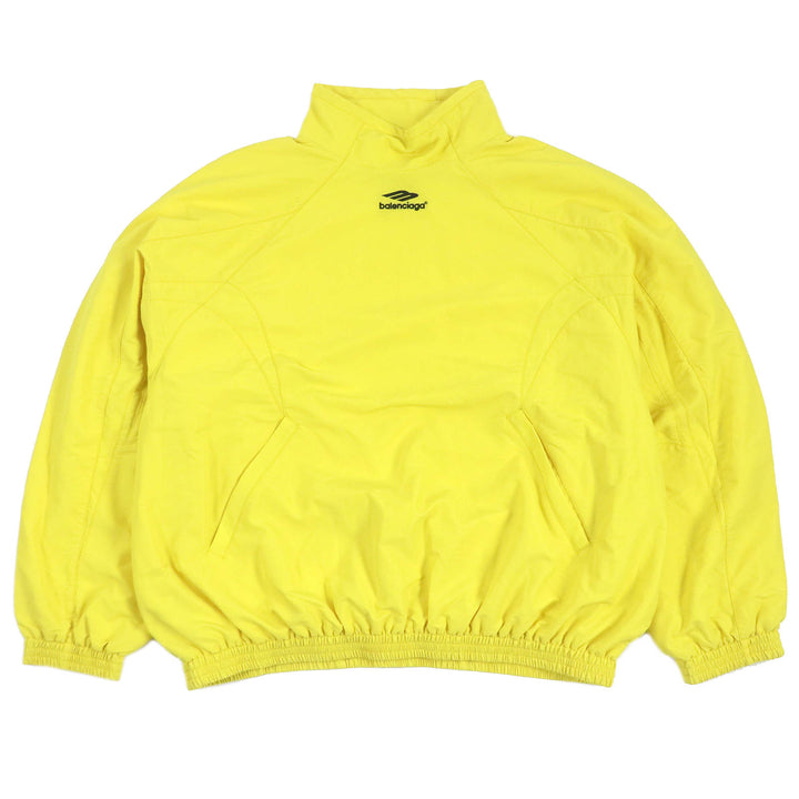 美品□バレンシアガ 22AW 720153 3B スポーツアイコン プルオーバー トラックスーツジャケット イエロー L イタリア製 正規品 メンズ