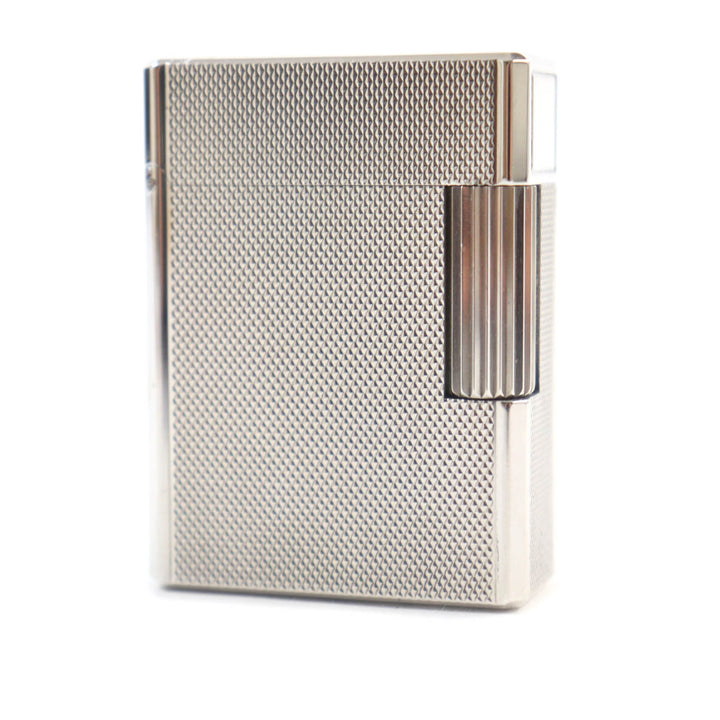 【ドンドン見直し】外装美品★Dupont デュポン ライン1 ショート ローラー式 ガス ライター シルバー フランス製 メンズ 着火不可