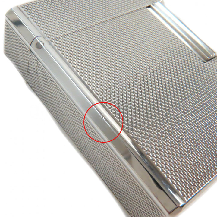 【ドンドン見直し】外装美品★Dupont デュポン ライン1 ショート ローラー式 ガス ライター シルバー フランス製 メンズ 着火不可