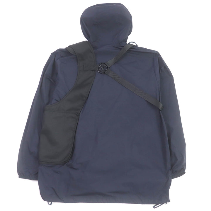 未使用品□LOUIS VUITTON ルイヴィトン 19AW ベルトポケット付き ウィンドブレーカー ブルゾン ネイビー 50 イタリア製 正規品 メンズ