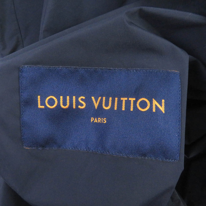 未使用品□LOUIS VUITTON ルイヴィトン 19AW ベルトポケット付き ウィンドブレーカー ブルゾン ネイビー 50 イタリア製 正規品 メンズ