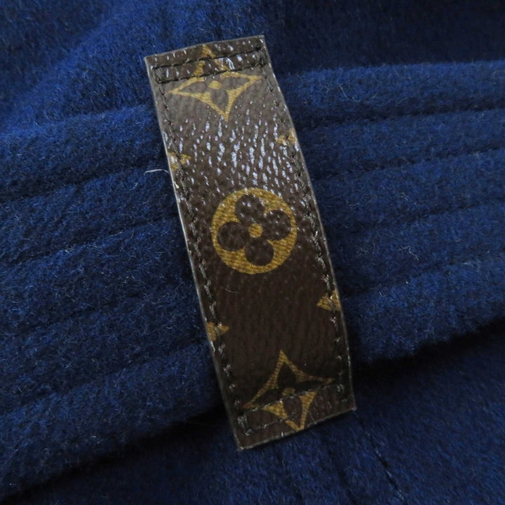 【ドンドン見直し】極美品◎ルイヴィトン FJC022NUV ジャイアントモノグラム ベルト付 裏モノグラム フーデッド ロングコート 36
