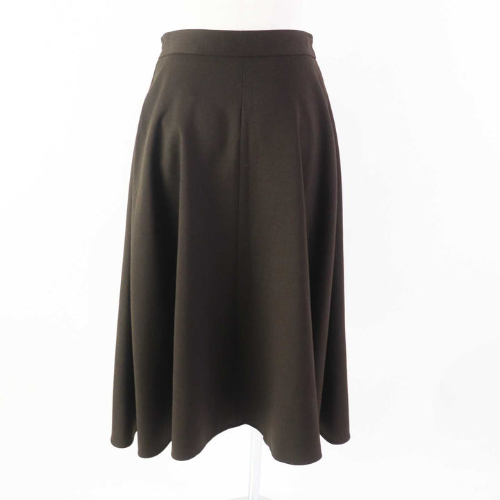 極美品◎FOXEY NEW YORK フォクシー ニューヨーク 22AW 43095 TRAMONTO フレアロングスカート 茶 40 日本製 正規品 参考定価704000円