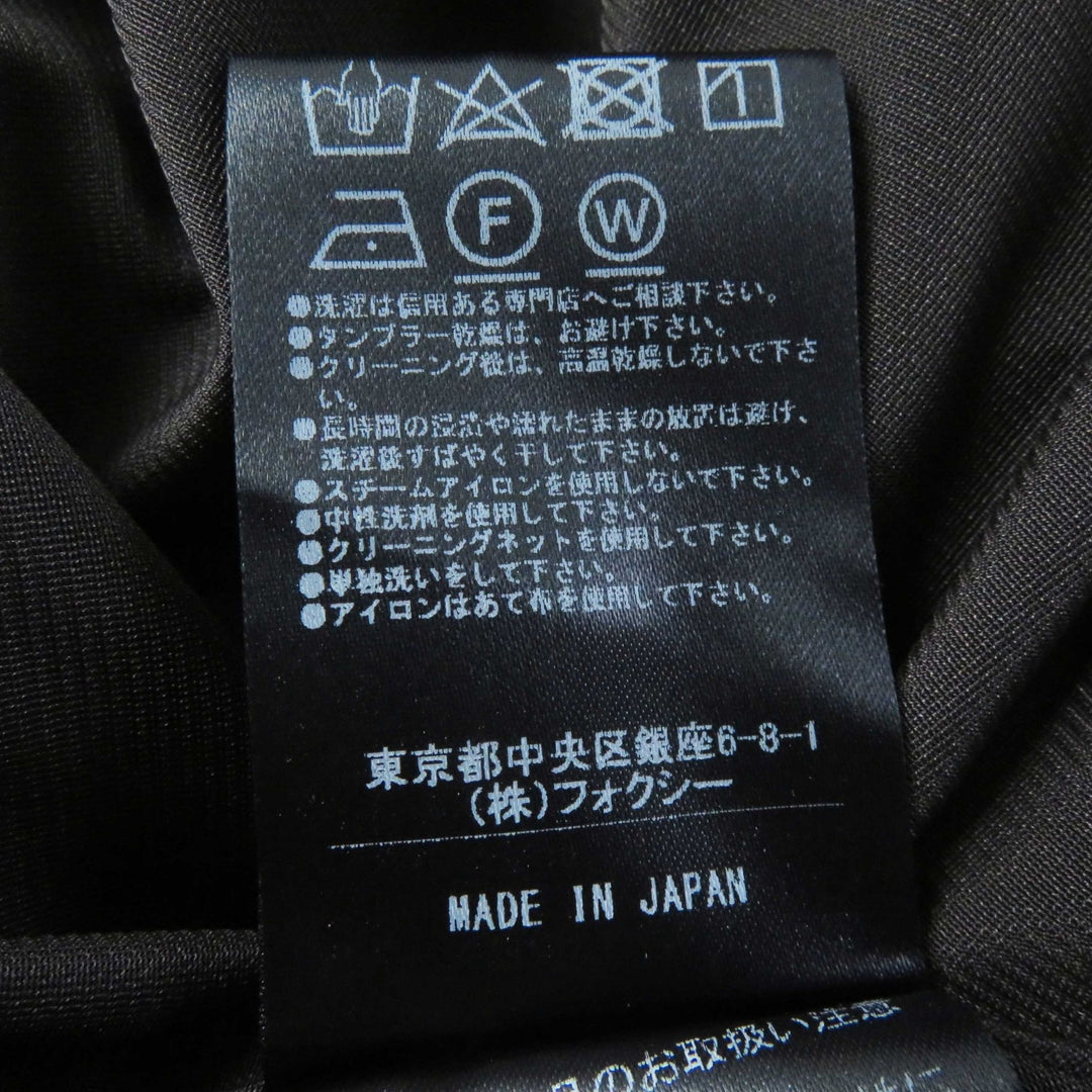極美品◎FOXEY NEW YORK フォクシー ニューヨーク 22AW 43095 TRAMONTO フレアロングスカート 茶 40 日本製 正規品 参考定価704000円