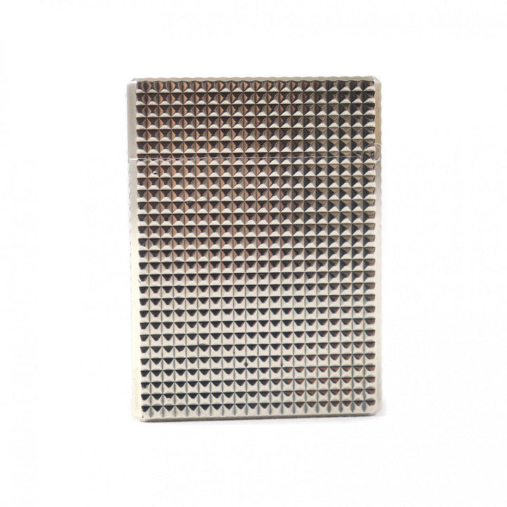 【ドンドン見直し】外装美品★Dupont デュポン ライン1 ショート ダイヤモンドヘッド ローラー式 ガス ライター シルバー 仏製 着火不可