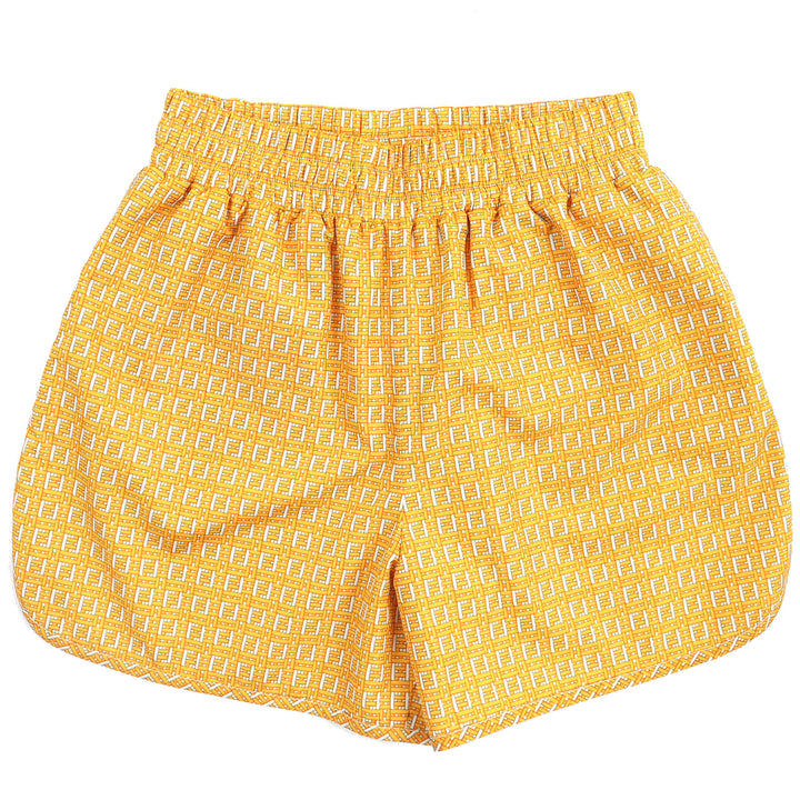 【ドンドン見直し】未使用品△FENDI フェンディ 2020年製 FAB230 FFロゴ 総柄 スイムパンツ ショートパンツ ハンガー付 伊製