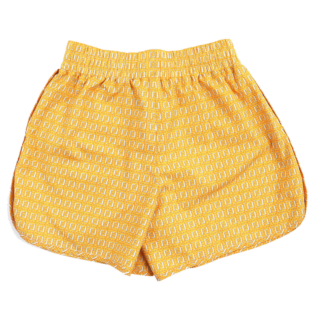 【ドンドン見直し】未使用品△FENDI フェンディ 2020年製 FAB230 FFロゴ 総柄 スイムパンツ ショートパンツ ハンガー付 伊製