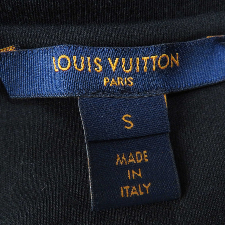 【ドンドン見直し】極美品◎LV ルイヴィトン コットン シルク モノグラムキャンバスレザー使い 切替デザイン 半袖 ワンピース S 正規品