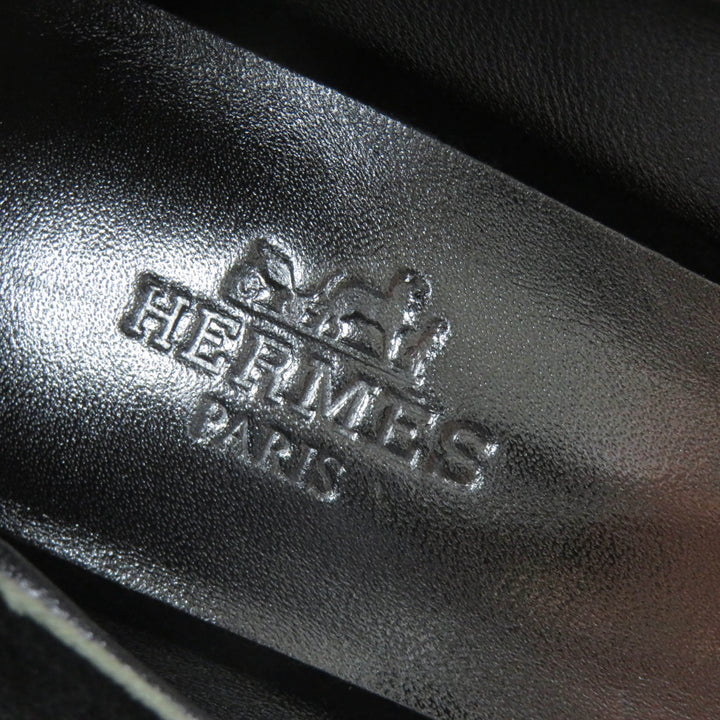 【ドンドン見直し】未使用品★HERMES エルメス ヴェクトール 羽根モチーフ スウェードレザー パンプス 35 保存袋付 伊製