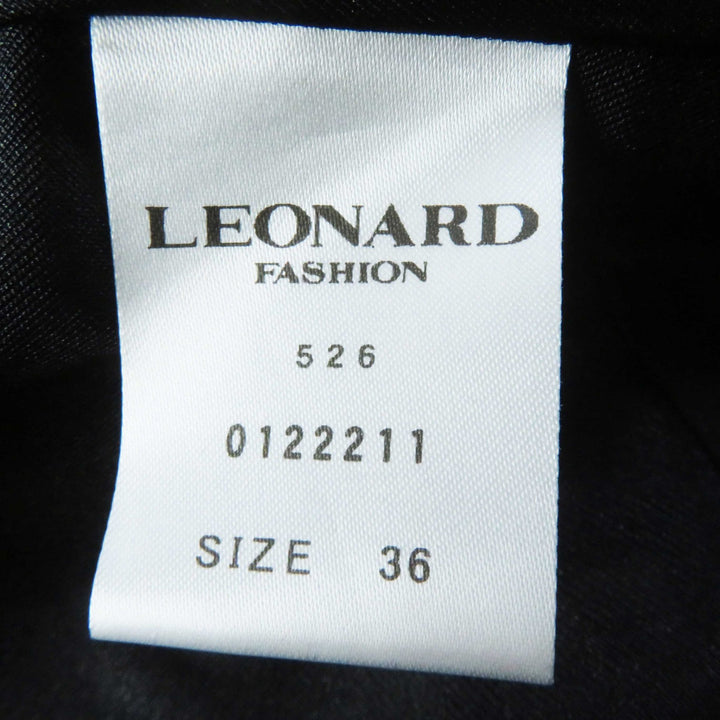 【ドンドン見直し】未使用品◎LEONARD FASHION レオナール ファッション 0122211 0129232 セットアップ 34／36 日本製 正規品