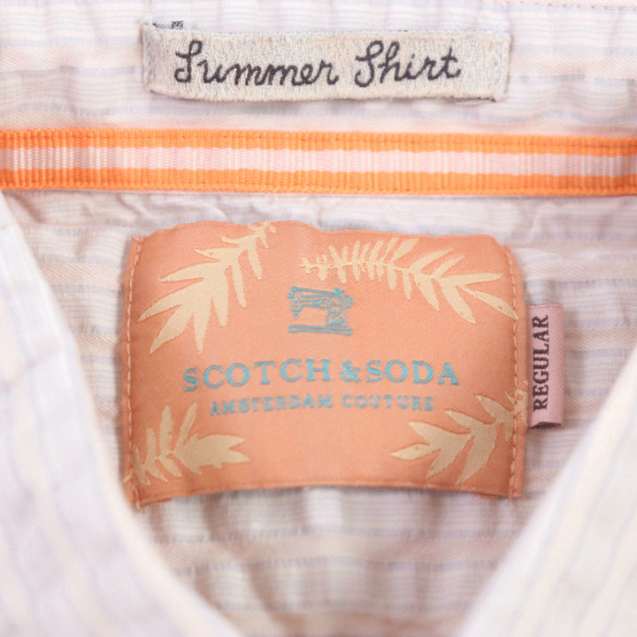 未使用品▼SCOTCH＆SODA スコッチ&amp;ソーダ コットン100% 半袖シャツ・長袖シャツ レーヨン100% 半袖アロハシャツ 3点セット S 正規品
