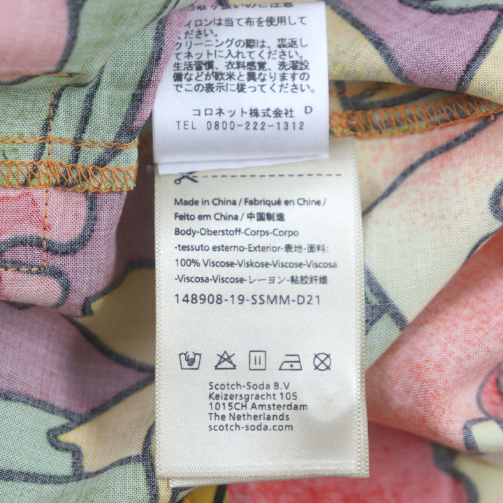 未使用品▼SCOTCH＆SODA スコッチ&amp;ソーダ コットン100% 半袖シャツ・長袖シャツ レーヨン100% 半袖アロハシャツ 3点セット S 正規品
