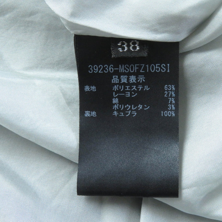 美品★フォクシー ニューヨーク コレクション 39236 フロントダブルZIP フレアドレス ワンピース グレー 38 日本製 正規品 レディース