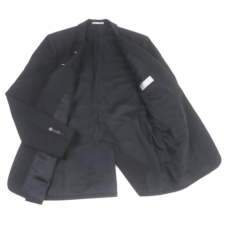 極美品□ディオールオム 18AW 833C255W2831 トライバルパッチ シングル テーラードジャケット ブラック 48 イタリア製 正規品 メンズ