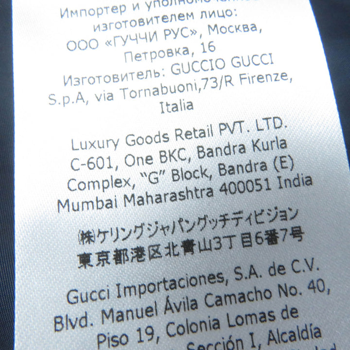 未使用品☆グッチ 21AW 663279 GGパラシュートナイロン GGマーモントワッペン ウェブライン パデットジャケット 42 正規品 レディース