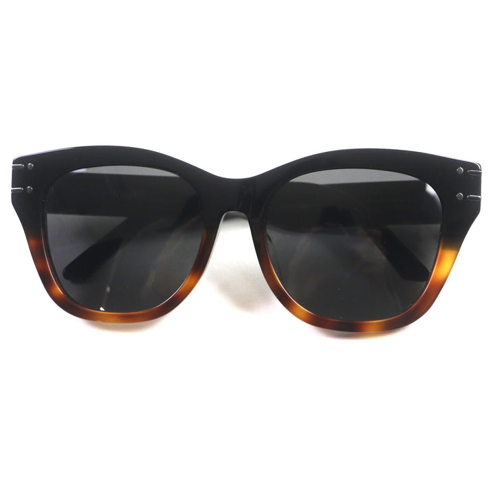 美品▼クリスチャンディオール Dior Signature B4F ロゴ入り サングラス 54□17 140 ケース付 伊製 レディース メンズ