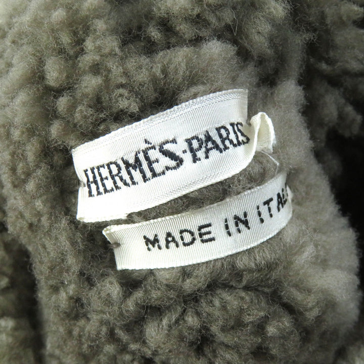 極美品△HERMES エルメス ヴィンテージ 希少マルジェラ期 Hロゴ ロングムートンブーツ ベージュ 日本サイズ約23.5cm相当 伊製 レディース