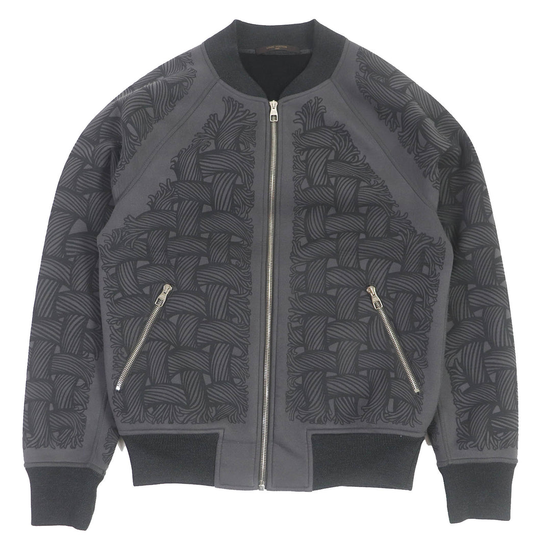 美品□LOUIS VUITTON ルイヴィトン H8Y65WJD5 クリストファー・ネメス スタジャン ブルゾンジャケット グレー S 正規品 メンズ