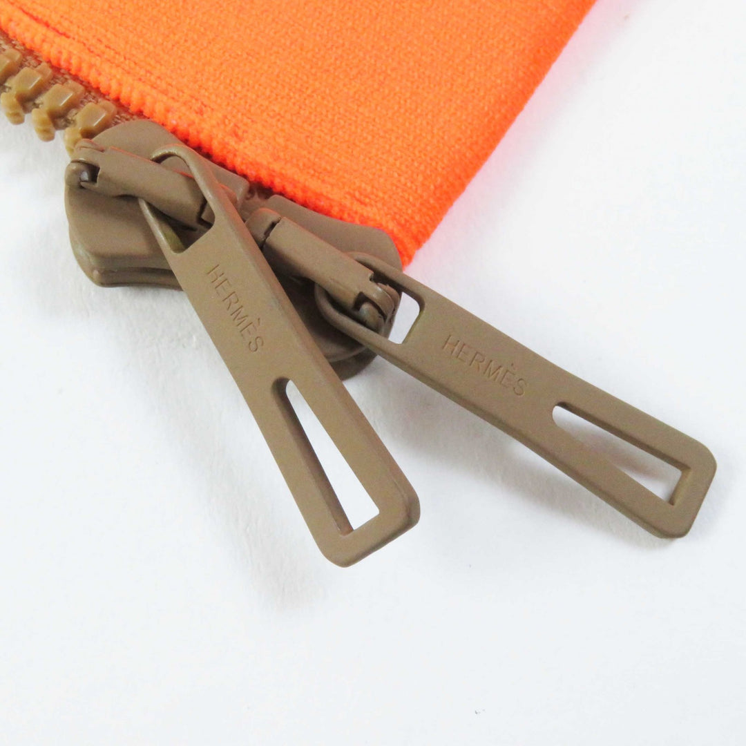 未使用品◎HERMES エルメス 2H2816DR JUNGLE LOVE ジャングルラブ シルク100％ ドローコード付 ロング丈 ジャケット ベージュ オレンジ 34