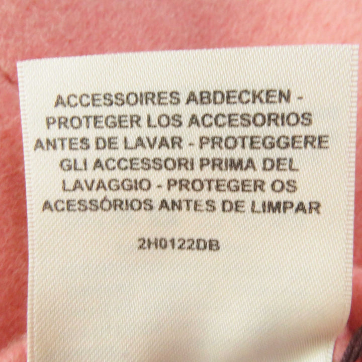 未使用品◎HERMES エルメス 22年製 2H0122DB ベビーカシミヤ100％ ベルト付き ダブルフェイス ノーカラー 比翼コート ピンク 34 正規品