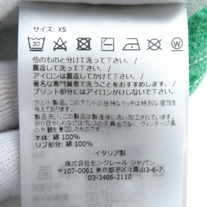 美品△MONCLER GENIUS 1 モンクレール ジーニアス 1 H209E8C00003 ALL OVER PRINT SS JWアンダーソンコラボ 半袖Ｔシャツ XS 正規品