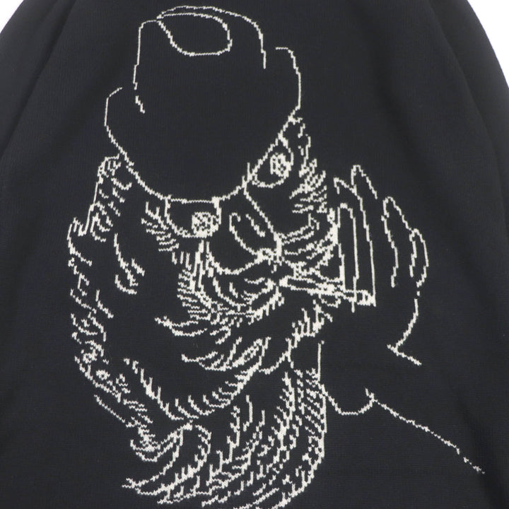 美品□Yohji Yamamoto ヨウジヤマモト 16AW NR-K02-162 ウール コットン ロング丈 タートルネックニット セーター 黒 2 正規品 メンズ