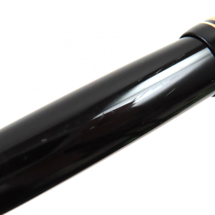 極美品▼MONTBLANC モンブラン マイスターシュテュック 146 ペン先14K Bニブ ホワイトスター 万年筆 ブラック ゴールド ドイツ製