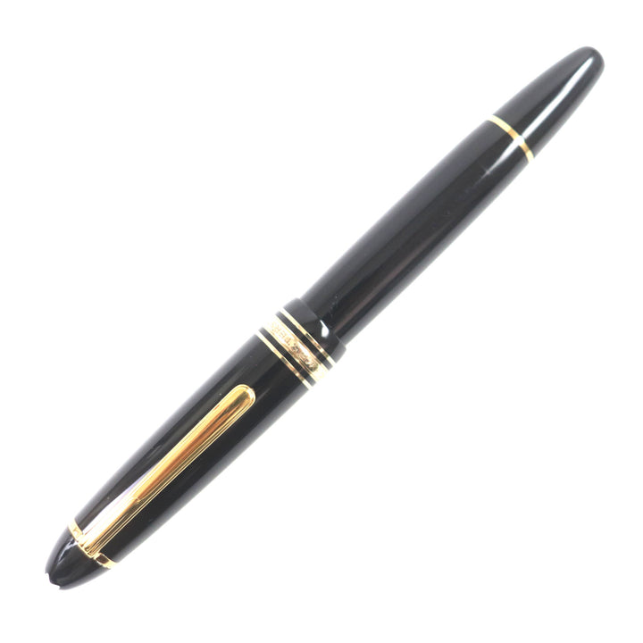 極美品▼MONTBLANC モンブラン マイスターシュテュック 146 ペン先14K Bニブ ホワイトスター 万年筆 ブラック ゴールド ドイツ製