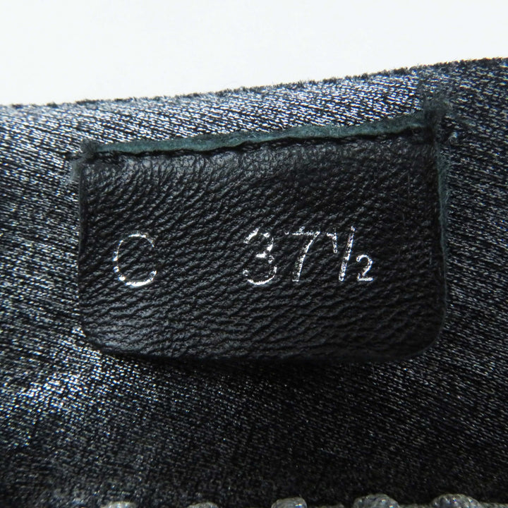 良品◎CHANEL シャネル G33070 ココマーク・ロゴ入り ニットスニーカー／ソックス スニーカー グレー 37.5 箱・保存袋付き レディース