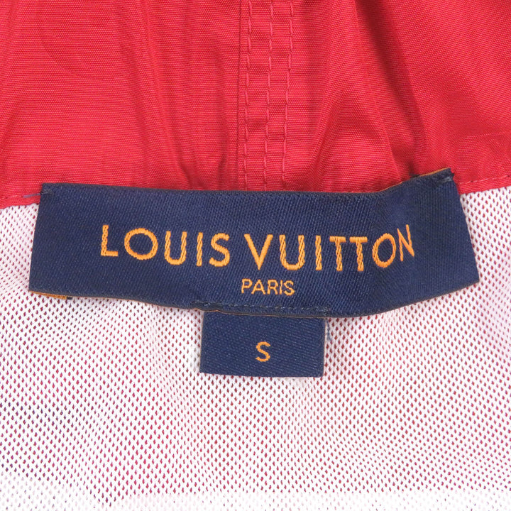 極美品□LOUIS VUITTON ルイヴィトン 22SS 3Dポケット モノグラム ボードショーツ ショートパンツ レッド S イタリア製 正規品 メンズ