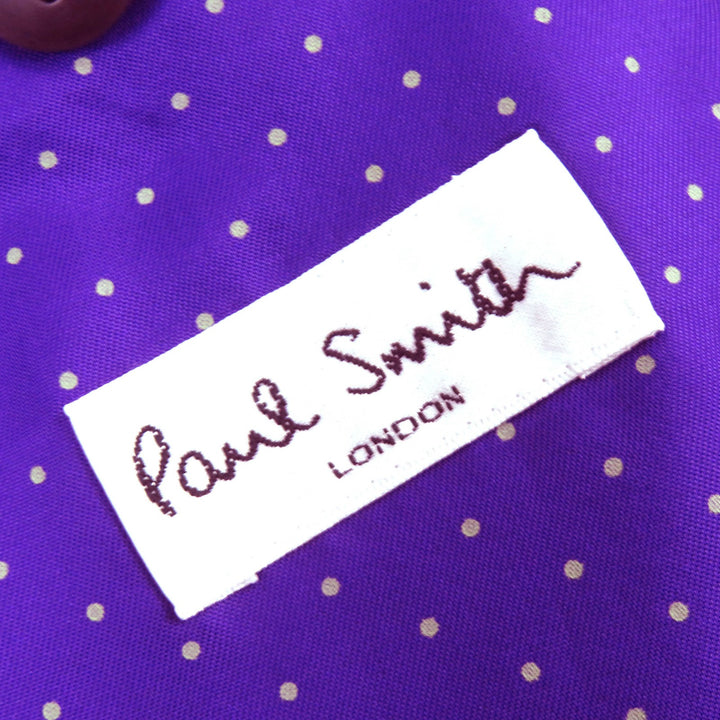 美品△Paul Smith ポールスミス マルチカラーストライプ シングルスーツ セットアップ 裏地ドット柄 ブラック S 日本製 正規品 メンズ