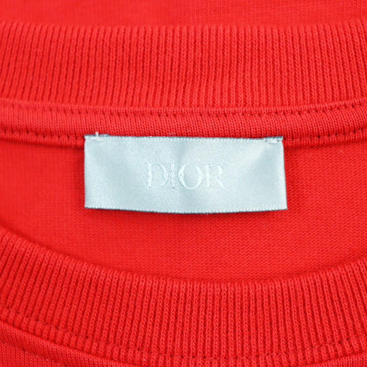 極美品●DIOR ディオール オム 943J605A0554 ショートスリーブ CDアイコンヘビーオンスTシャツ 半袖Ｔシャツ L 伊製　正規品 メンズ