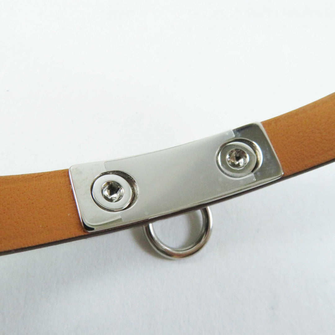 未使用◎HERMES エルメス 2023年製 リヴァルミニ シルバー金具 ブレスレット レザー マルチ T2 B刻印 箱・保存袋付き 正規品 レディース