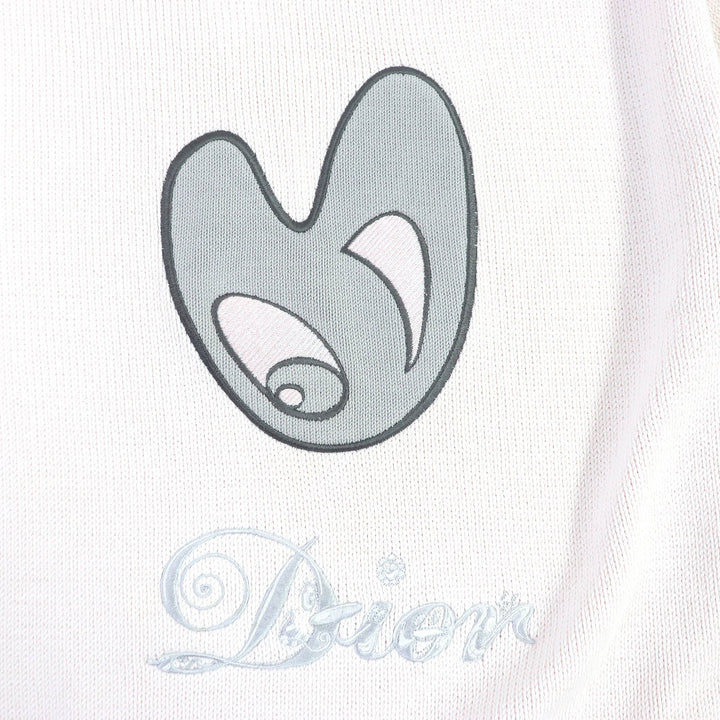 美品□DIOR ディオール オム 21AW 143M656AT294 ケニー・シャーフ ロゴエンブロイダリー 半袖ニット ライトピンク S イタリア製 正規品