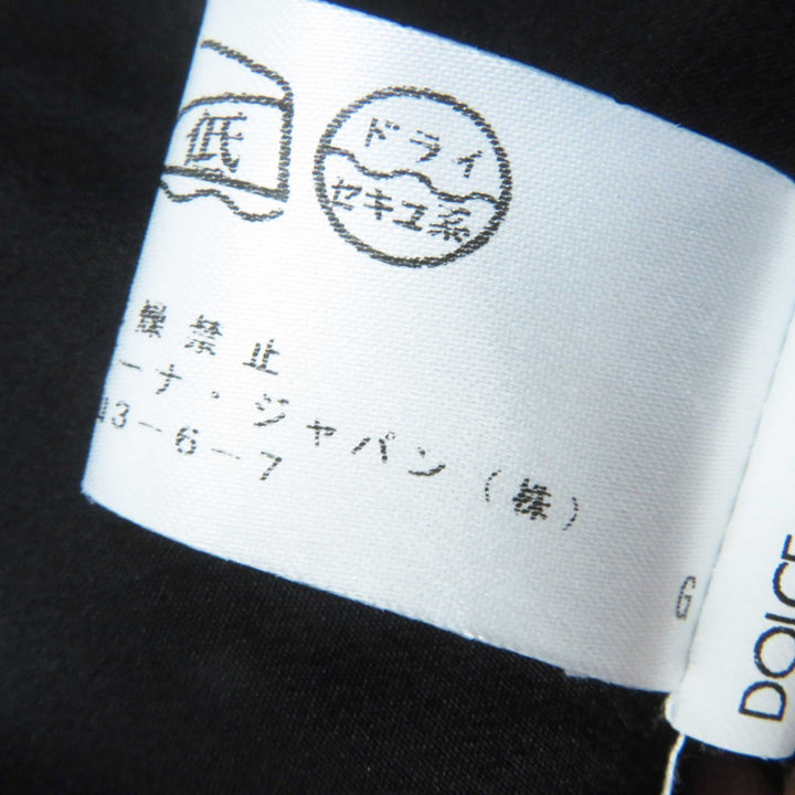 美品◎DOLCE&amp;GABBANA ドルチェ＆ガッバーナ F6X77T／FLMP9-E シルク混 総レース 半袖 ワンピース／ドレス ブラック 36 イタリア製 正規品