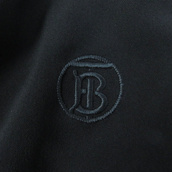未使用品★BURBERRY バーバリー TBロゴ刺繍入り センタープレス トラックパンツ ボトムス ブラック 40 正規品 レディース