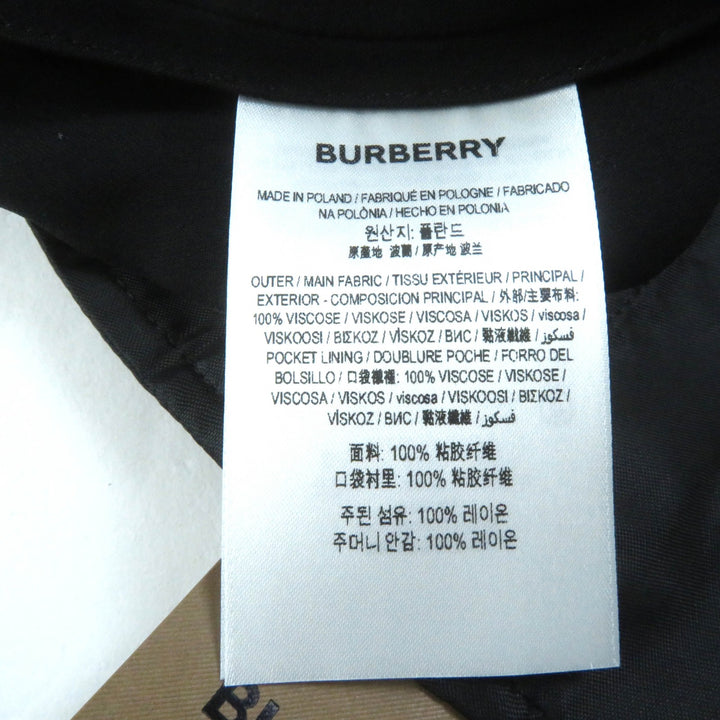 未使用品★BURBERRY バーバリー TBロゴ刺繍入り センタープレス トラックパンツ ボトムス ブラック 40 正規品 レディース
