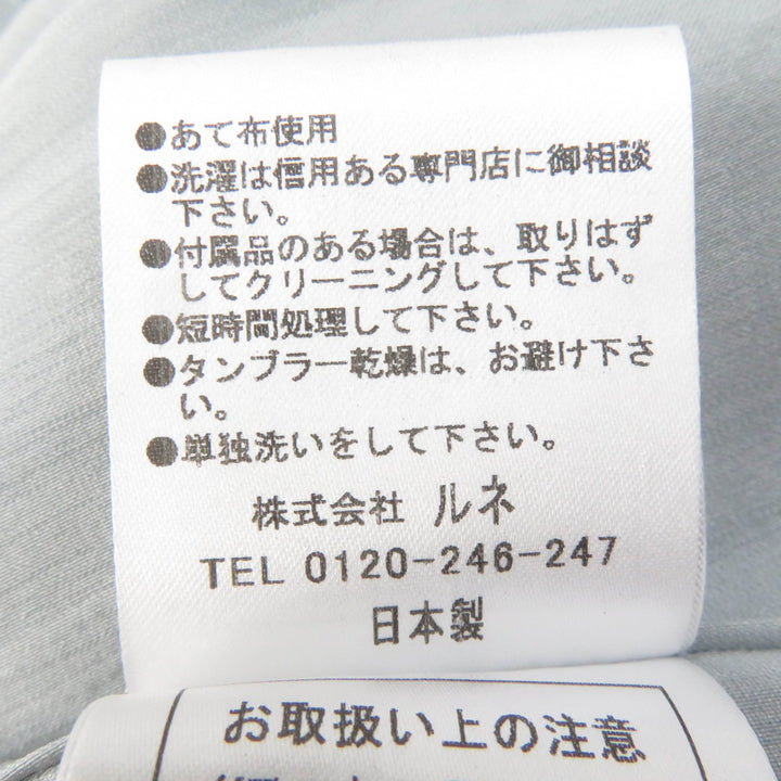 極美品☆Rene ルネ 5726010 デザイン ノースリーブ 膝丈 ドレス ワンピース グレー 36 日本製 正規品 レディース