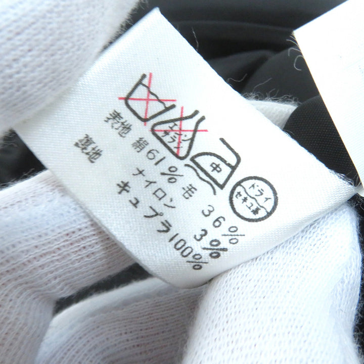 極美△LEONARD FASHION レオナール ファッション シルク ウール ペイズリー 花柄 ノーカラージャケット タイトスカート セットアップ 9AR