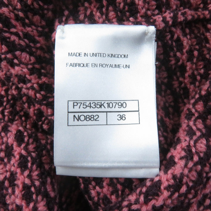 未使用品★CHANEL シャネル P75435K10790 カシミヤ100％ ココマークボタン付 ノースリーブ 膝丈 ニット ワンピース 36 正規品 レディース
