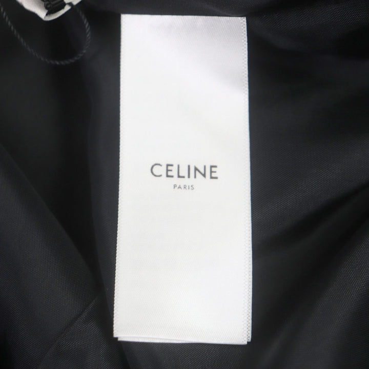 極美品▼CELINE セリーヌ 2V28H353Q Teddy Jacket With Satin Artist Print テディスーベニアジャケット スタジャン 50 正規品 メンズ