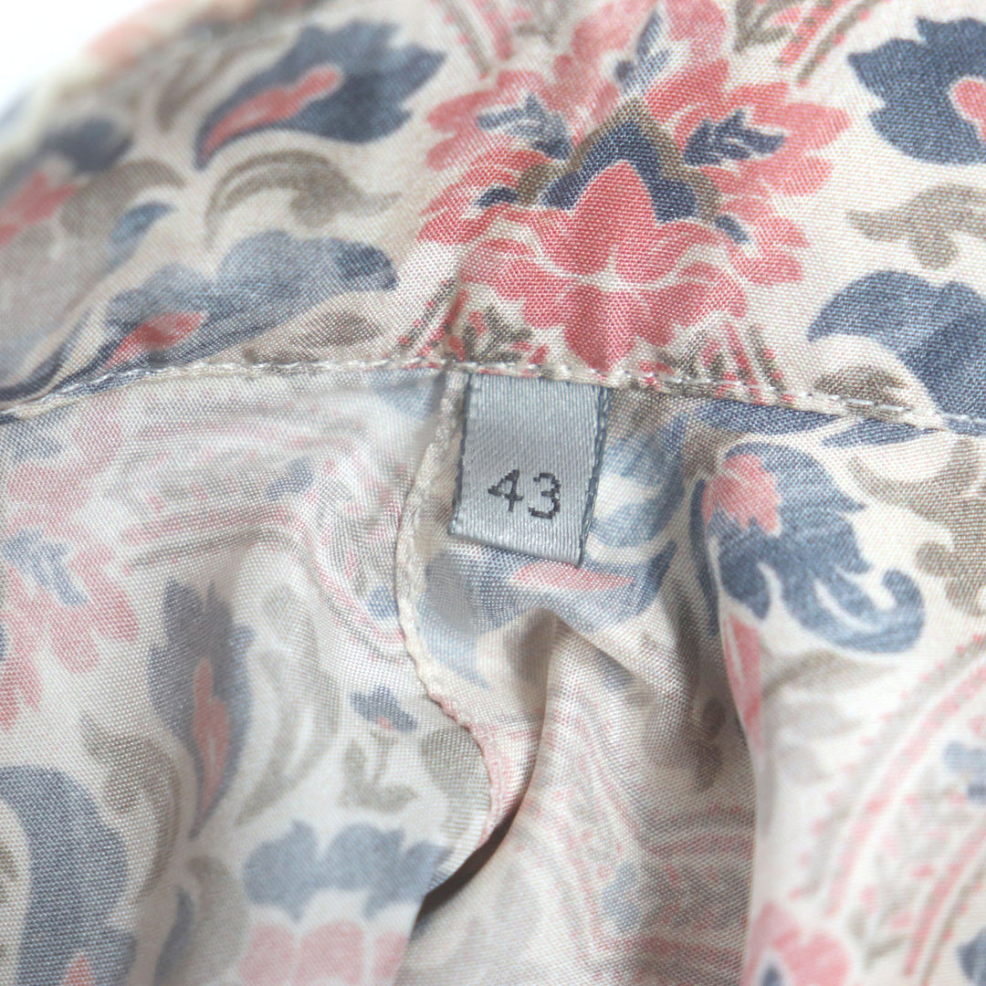 極美品▼DIOR ディオール オム 21SS 183C511A5135 アモアコ・ボアフォ シルク 総柄 ロングスリーブ 長袖シャツ ピンク 43 正規品 メンズ