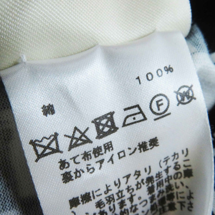 美品◎HERMES エルメス 21SS BRIDES de GALA en Desordre 式典用馬勒 コットン100％ 半袖Ｔシャツ ブラック ホワイト 34 仏製 正規品