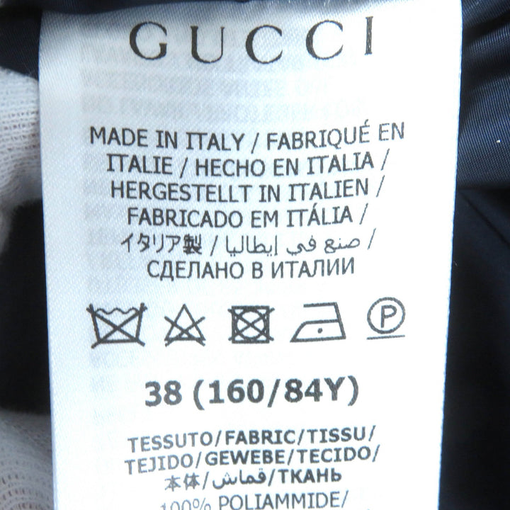 未使用品△GUCCI グッチ 21-22AW 663279 GGパラシュートナイロン GGマーモントワッペン ウェブライン パデットジャケット 38 正規品
